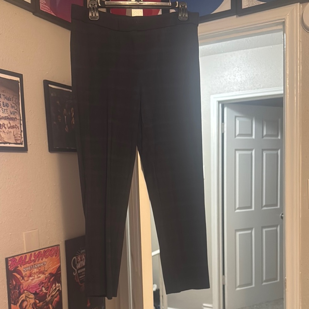 Women’s Green & Black Plaid Pants